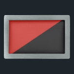Anarchie Flaggensymbol Punk Kommunismus Sozialismu Rechteckige Gürtelschnalle<br><div class="desc">Anarchie Flaggensymbol Punk Kommunismus Sozialismus rot schwarzes Chaos</div>