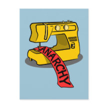 Anarchie-Gelbe Nähmaschine