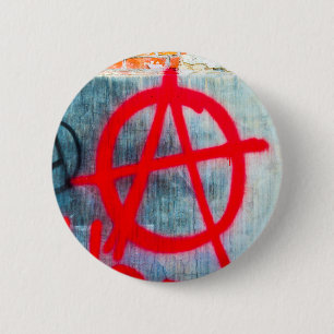 Anarchie-Graffiti Button