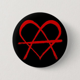 Anarchie-Herz Button