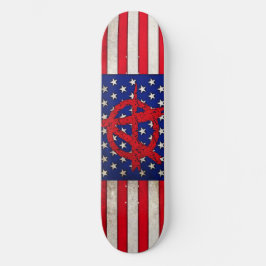 Anarchie in den USA Skateboard
