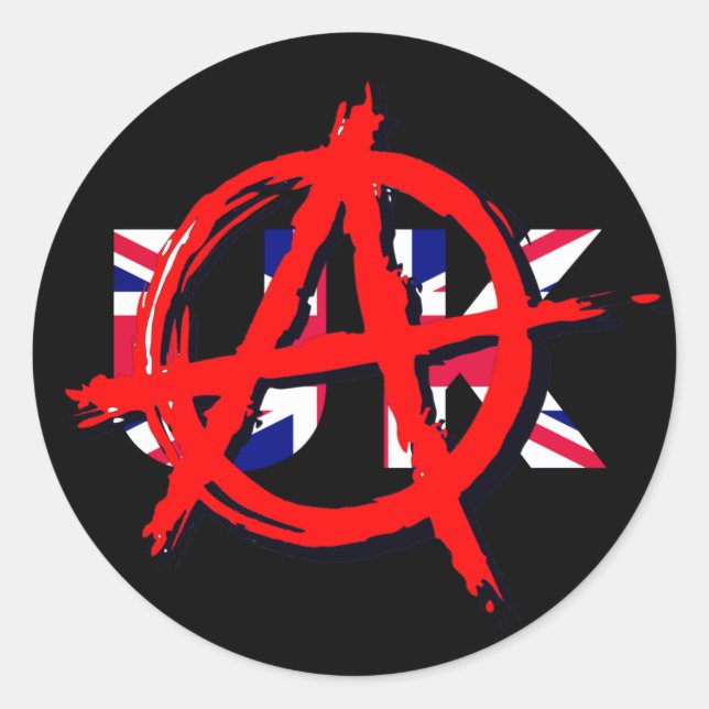 Anarchie in der... UK Runder Aufkleber (Vorderseite)
