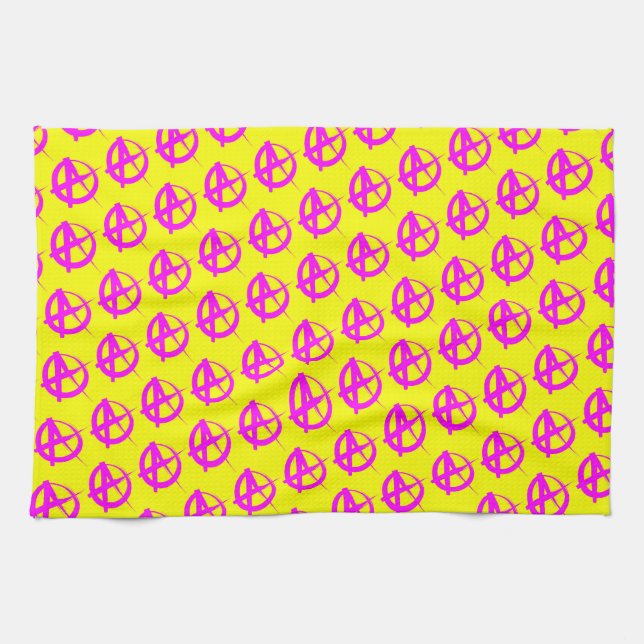 Anarchie Muster Geschirrtuch (Horizontal)