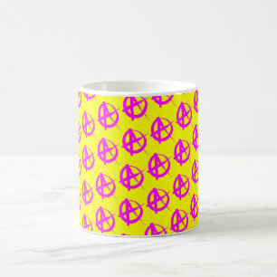 Anarchie Muster Kaffeetasse