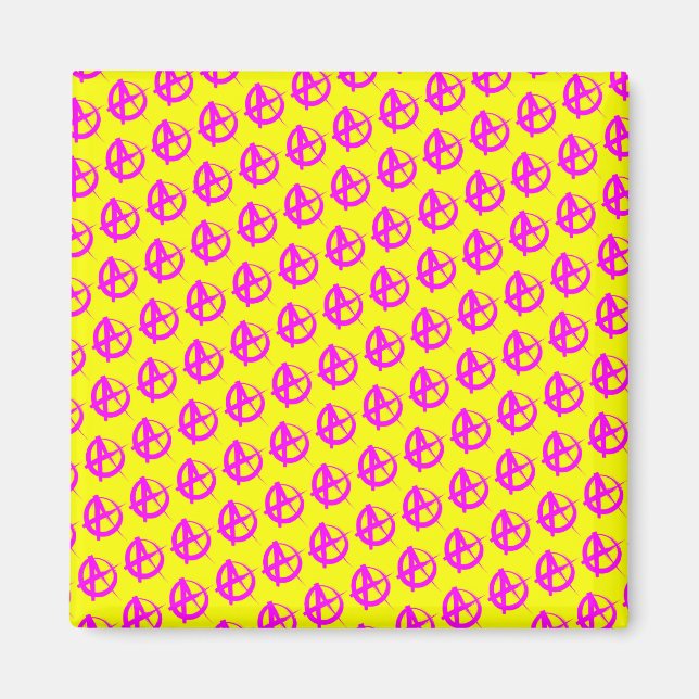 Anarchie Muster Magnet (Vorne)