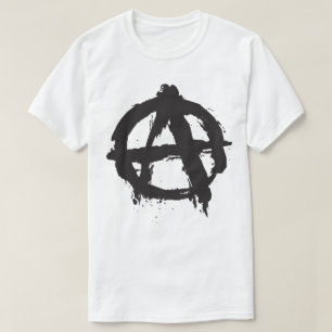 Anarchie-Punkfelsen-MetallSkate-Symbol-T - Shirt