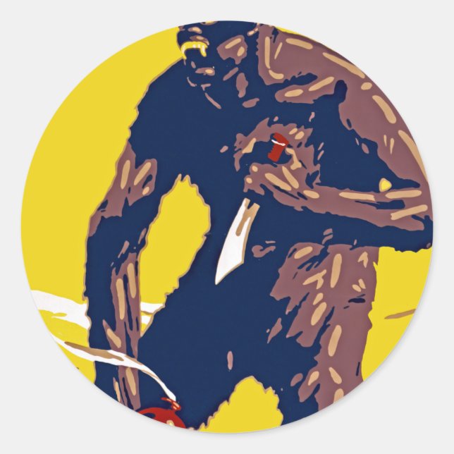 Anarchie Runder Aufkleber (Vorderseite)