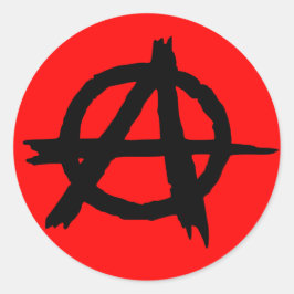 Anarchie Runder Aufkleber