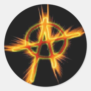 Anarchie Runder Aufkleber