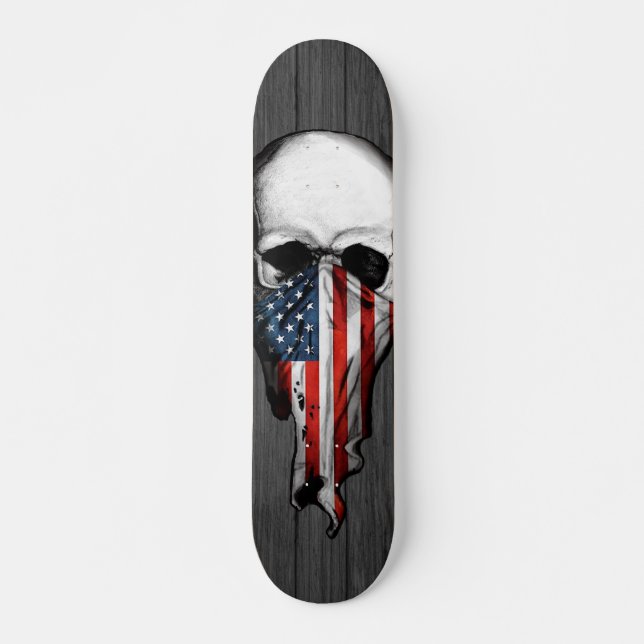 Anarchie-Schädel-Skateboard Skateboard (Vorne)