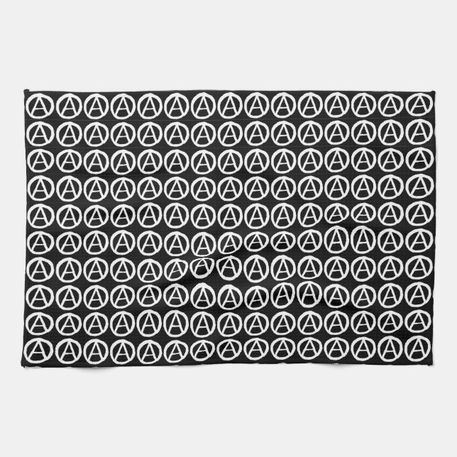 Anarchie-Symbol Geschirrtuch (Horizontal)