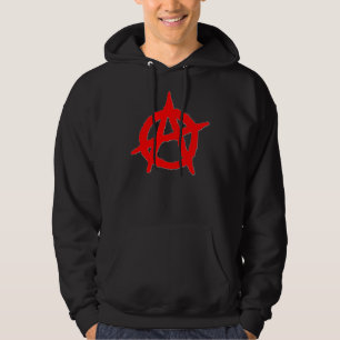 Anarchie-Symbol-mit Kapuze Sweatshirt