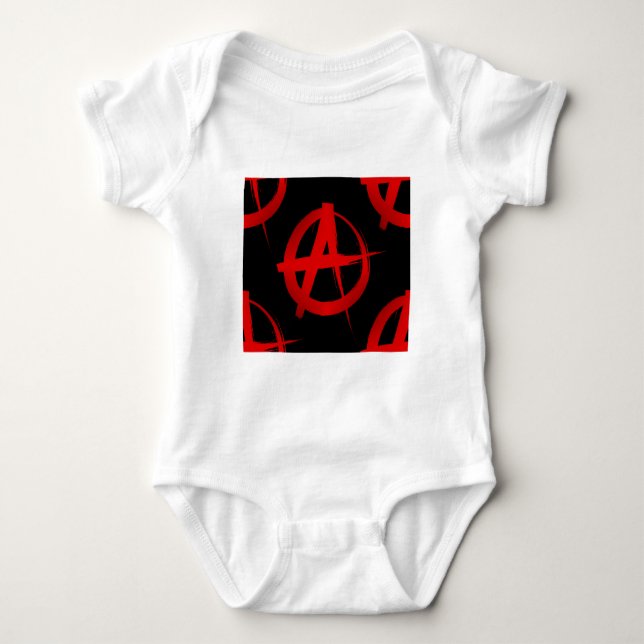 Anarchiesymbol Baby Strampler (Vorderseite)