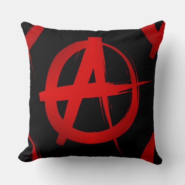 Anarchiesymbol Kissen (Vorderseite)