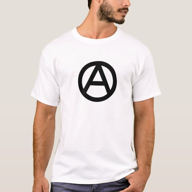 Anarchiesymbol, mit Definition T-Shirt (Vorderseite)