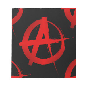 Anarchiesymbol Notizblock
