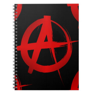 Anarchiesymbol Notizblock