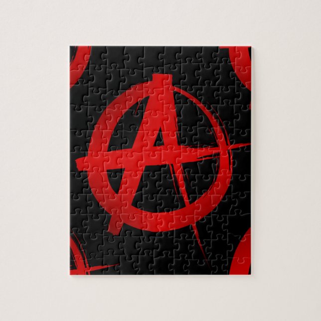 Anarchiesymbol Puzzle (Vertikal)