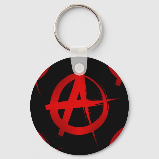 Anarchiesymbol Schlüsselanhänger (Vorderseite)