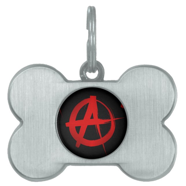 Anarchiesymbol Tiermarke (Vorderseite)