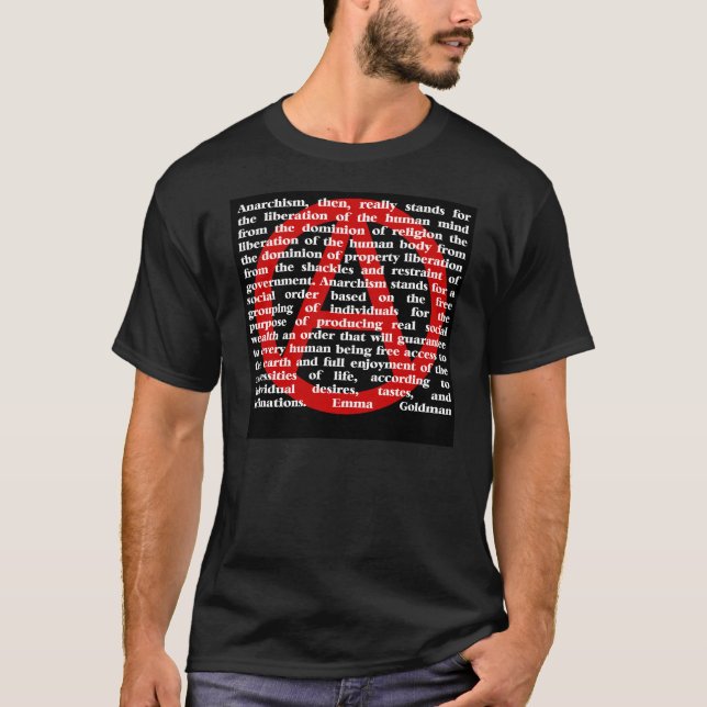 Anarchismus ist Zitat T-Shirt (Vorderseite)