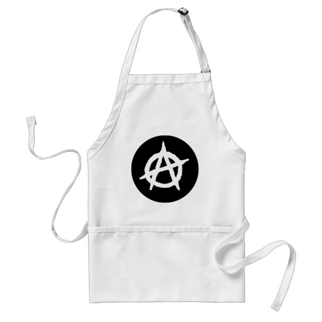 Anarchismus Symbol Erwachsene Schürze (Vorne)