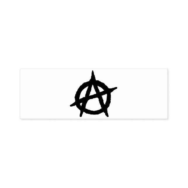 Anarchismus Symbol selbstfärbende Kautschuk-Briefm Permastempel (Design)
