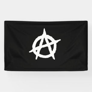 Anarchismus Symbolbanner Banner