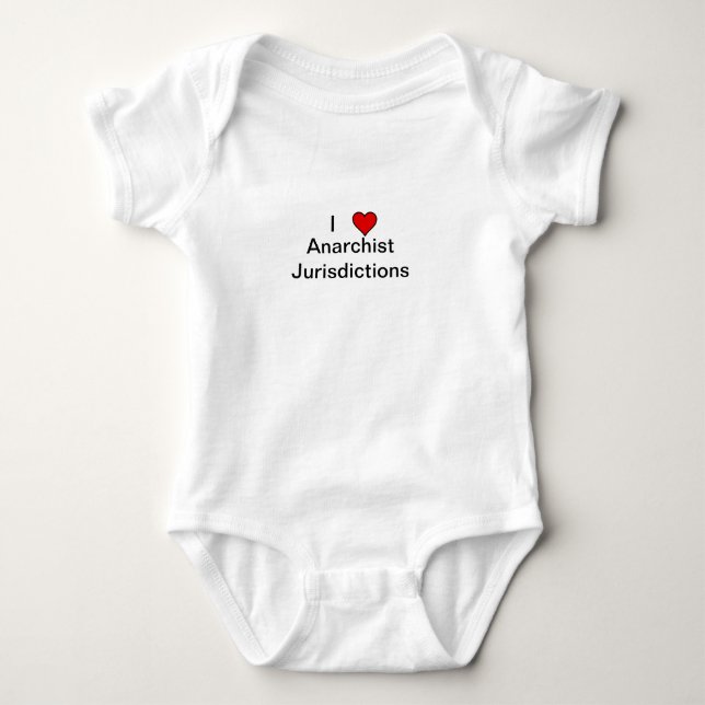 Anarchist Jurisdiktion Baby Strampler (Vorderseite)