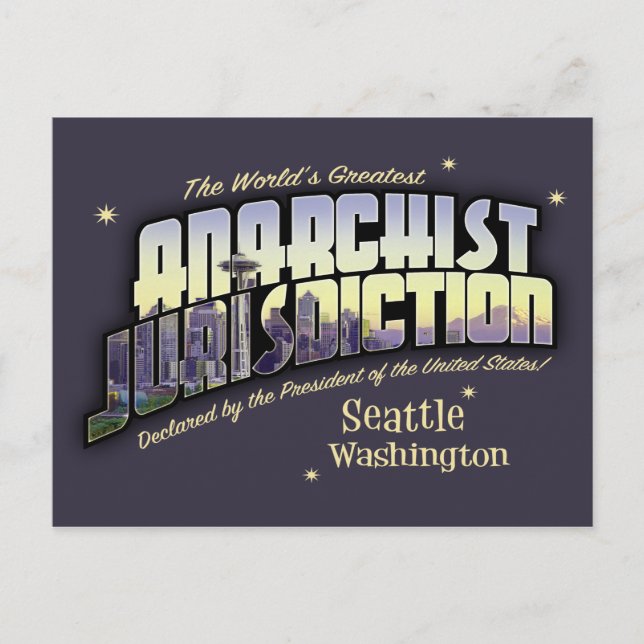 Anarchist Jurisdiktion PNW Postkarte (Vorderseite)