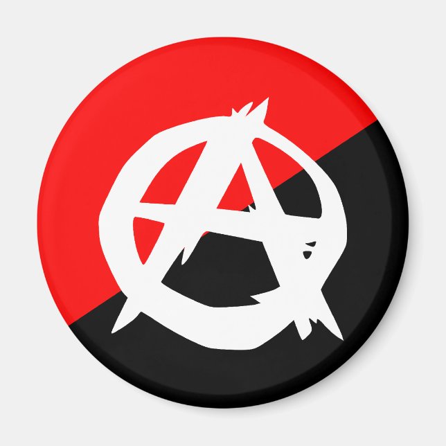 Anarchist mit einem Symbol, Kolumbien Magnet (Vorne)