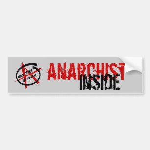 Anarchist nach innen autoaufkleber