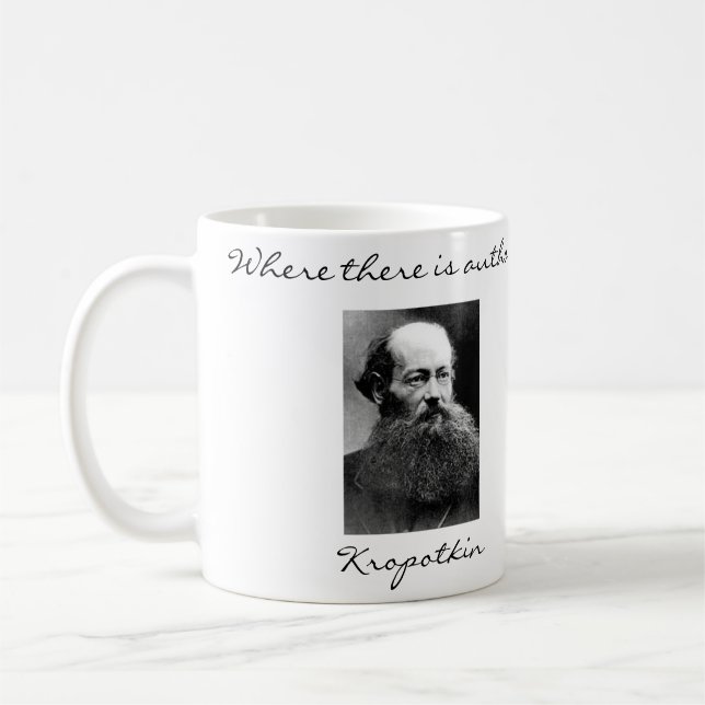 Anarchist Peter Kropotkin zitiert Tasse (Links)