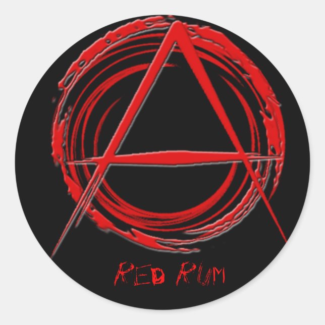 Anarchist Runder Aufkleber (Vorderseite)
