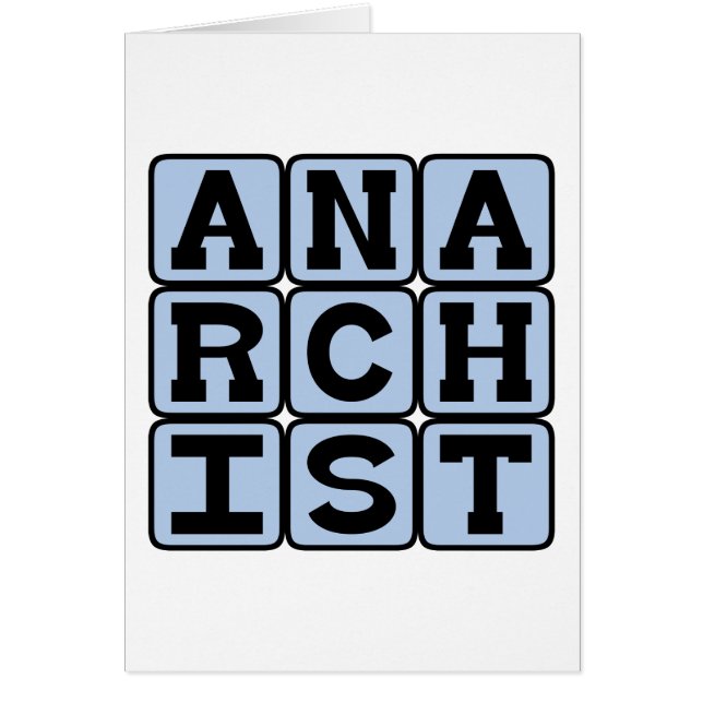 Anarchist, subversive Person (Vorne)