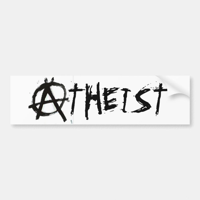 ANARCHISTEN-ATHEISTEN-AUTOAUFKLEBER AUTOAUFKLEBER (Vorne)
