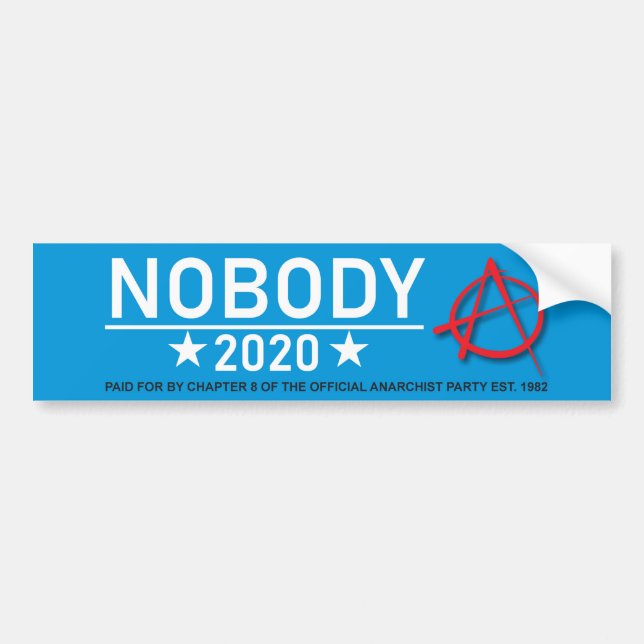 Anarchisten-Party Autoaufkleber (Vorne)