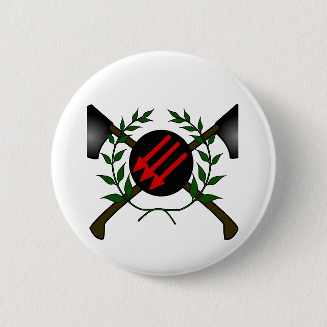 Anarchisten-Skinhead-kommunistisches Button (Vorderseite)