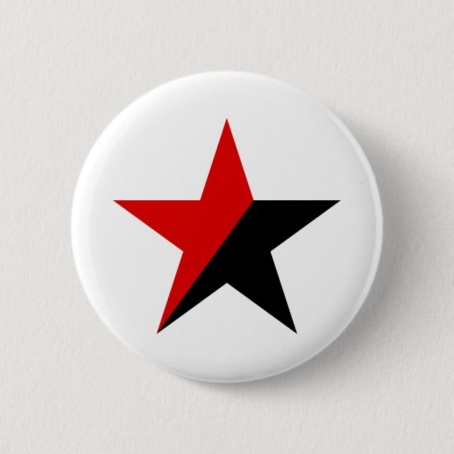 Anarchisten-Stern Button (Vorderseite)