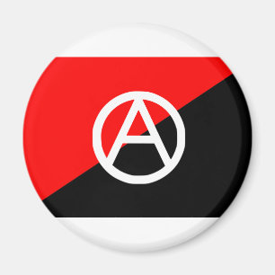 Anarchistenflagge mit a-Symbol Magnet