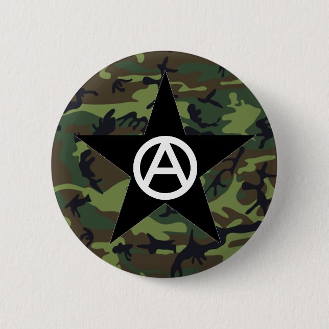 Anarchistenstern-Button Button (Vorderseite)