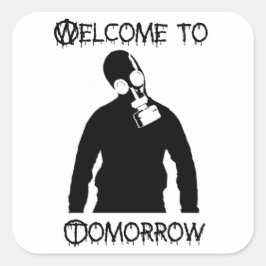 Anarchistensticker Quadratischer Aufkleber