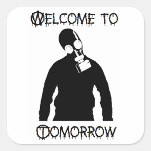 Anarchistensticker Quadratischer Aufkleber