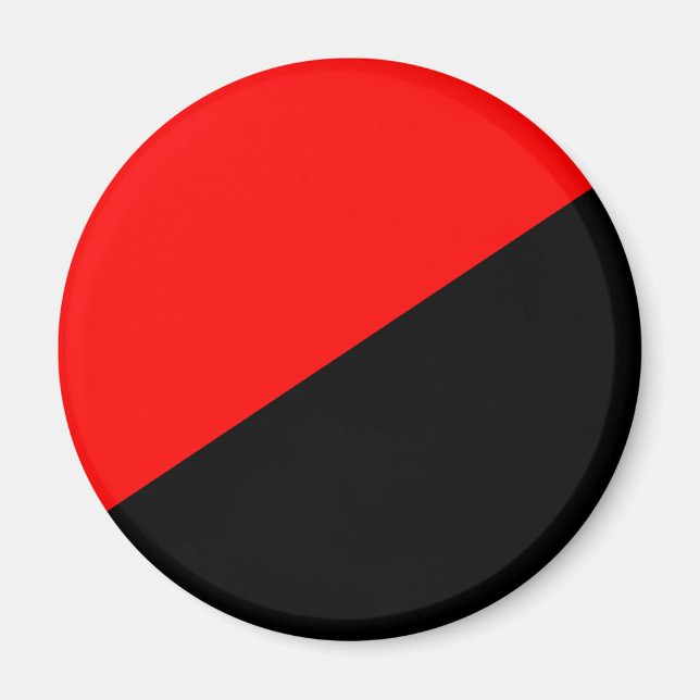 Anarchistische Flagge (Anarchismus) Magnet (Vorne)