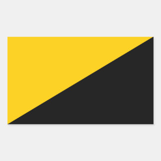 Anarcho-Aufkleber für den kapitalistischen Platz Rechteckiger Aufkleber