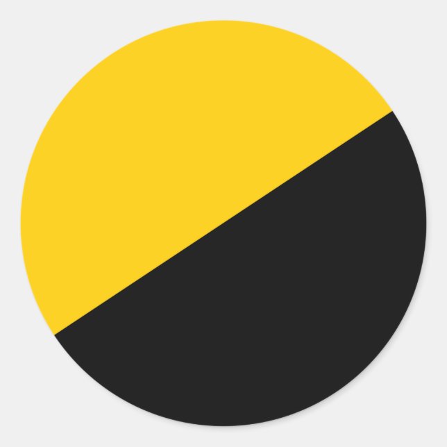 Anarcho Kapitalismus-Aufkleber Runder Aufkleber (Vorderseite)