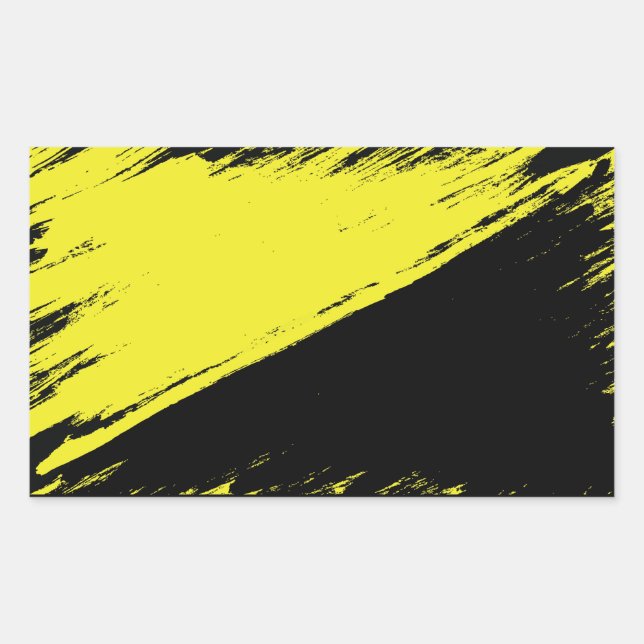 Anarcho-Kapitalismus-Flag-Sticker gebürstet Rechteckiger Aufkleber (Vorderseite)