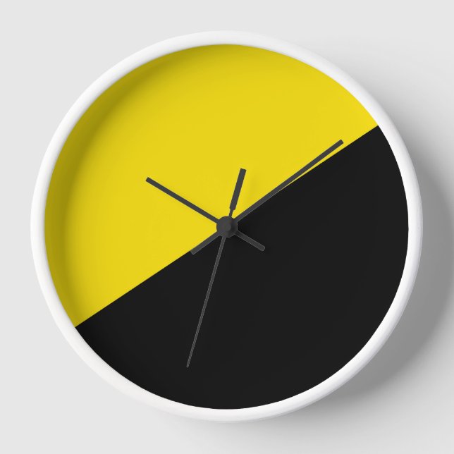 Anarcho Kapitalismus Flaggenanarchie Symbol schwar Uhr (Vorderseite)