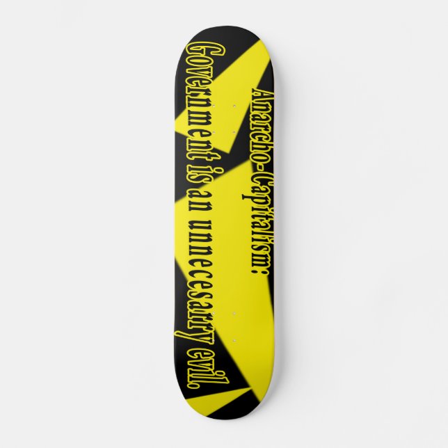 Anarcho-Kapitalismus: Skateboard (Vorderseite)