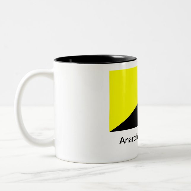 Anarcho- Kapitalismus Zweifarbige Tasse (Links)
